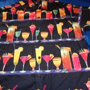 Fivecrown Tropical Drink Print Hawaiian Shirt XXL